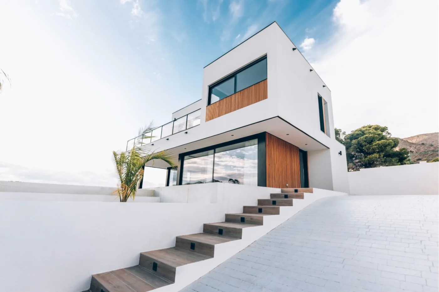 Vivienda contemporánea con terraza